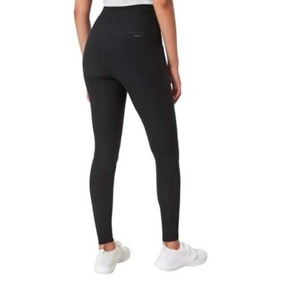 Mondetta Leggings Gym Workout Athletic Yoga Pants with Pockets, Black, Size M - Picture 2 of 5
